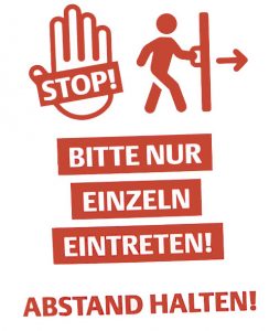 Piktogramme: Abstandsregeln